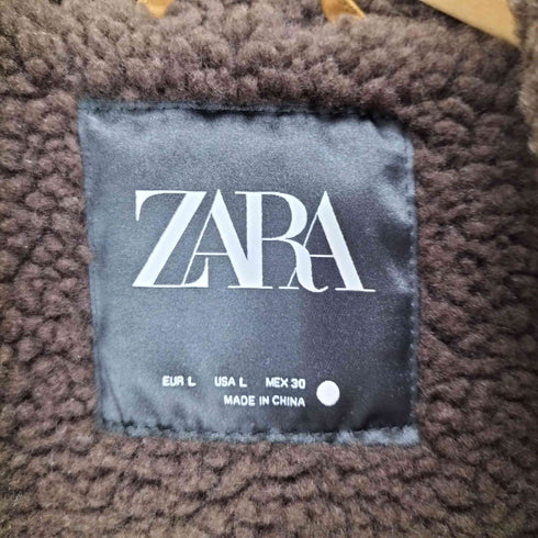 ザラ ZARA 襟ボアブルゾンジャケット レディース  L